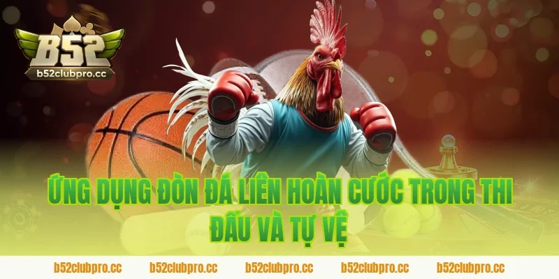 Ứng dụng đòn đá liên hoàn cước trong thi đấu và tự vệ